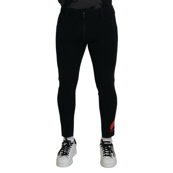 Dsquared² Back Polyamide Slim Fit Logo Print Men's Pants (Pre-Owned) - Picture 1 of 4